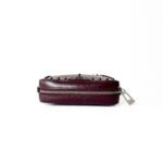Cavalli Class Deep Burgundy/Merlot Studded Camera Bag - Image 4