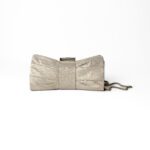 Sondra Roberts Champagne Shimmer Bow Clutch