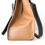 Escada Bicolor 2-Way Top-Handle Satchel - Image 9