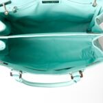 Tiffany & Co. Pebbled Leather Tiffany Blue Tote - Image 8