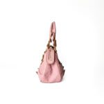 Valentino Garavani Pink Grained Leather with Gold-Tone Hardware “Histology” Bowler Bag - Image 4