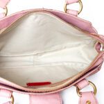 Valentino Garavani Pink Grained Leather with Gold-Tone Hardware “Histology” Bowler Bag - Image 8