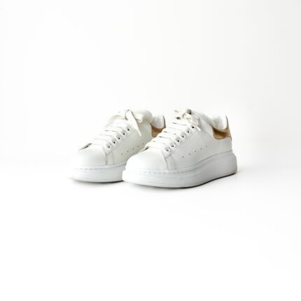 Alexander McQueen Oversized White Leather Sneakers – Size 37