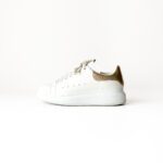 Alexander McQueen Oversized White Leather Sneakers – Size 37 - Image 2