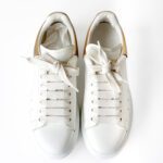 Alexander McQueen Oversized White Leather Sneakers – Size 37 - Image 8