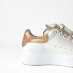 Alexander McQueen Oversized White Leather Sneakers – Size 37 - Image 7
