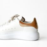 Alexander McQueen Oversized White Leather Sneakers – Size 37 - Image 5