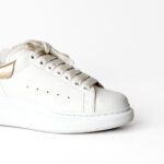 Alexander McQueen Oversized White Leather Sneakers – Size 37 - Image 6
