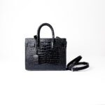 Saint Laurent Nano Sac De Jour Black Croc-Embossed Leather