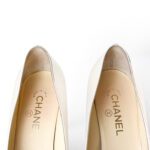 Chanel Cream & Black Cap-Toe Pumps - Image 7