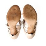 Giuseppe Zanotti Champagne/Nude Crystal-Embellished Satin Sandals – Size 38 - Image 8