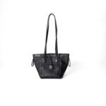Fendi Mini Black Pebbled Leather Origami Bag - Image 3
