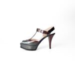 Fendi Tricolor Patent Leather Roma T-Strap Platform Sandals - Image 2