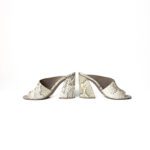Mercedes Castillo Snakeskin-Embossed Leather Mules – Size 36.5 - Image 3