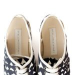 Stella McCartney Black & White Heart-Print Canvas Platform Espadrille Sandals – Size 36 - Image 6