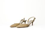Jimmy Choo Tilly Slingback Pumps Nude Patent Leather – Size 36.5