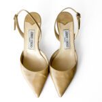 Jimmy Choo Tilly Slingback Pumps Nude Patent Leather – Size 36.5 - Image 4
