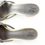 Gina London Crystal Strap Yellow Croc-Embossed Leather Block-Heel Mules – Size 39 - Image 7
