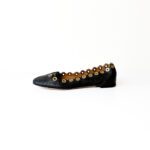 Chloe Black Leather Lauren Ballet Flats Size 36.5 - Image 2