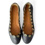 Chloe Black Leather Lauren Ballet Flats Size 36.5 - Image 4