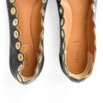 Chloe Black Leather Lauren Ballet Flats Size 36.5 - Image 6