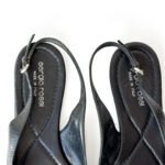 Sergio Rossi Black Crystal Embellished Patent Leather Flats Size 36.5 - Image 5