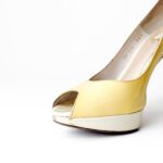 Dior Off White Patent Leather Miss Dior Peep Toe Platform Pumps Size 36.5 - Image 6