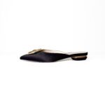 Nicholas Kirkwood Black Crystal-Embellished Pointed-Toe Mules – Size 38 - Image 2