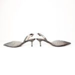 Nicoli “Flavie” Gunmetal Crystal Slingback Pumps – Size 37 - Image 2