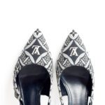 Louis Vuitton Archlight “Since 1854” Jacquard Slingback Pumps – Size 39 - Image 4