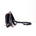 Miu Miu Dahlia Black Madras Leather with Jewel-Embellished Buckle Shoulder Bag - Image 5