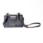 Miu Miu Dahlia Black Madras Leather with Jewel-Embellished Buckle Shoulder Bag - Image 4