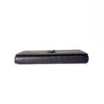 Saint Laurent Cassandre Matelassé Chain Wallet (So Black) - Image 4