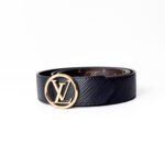 Louis Vuitton LV Circle 35mm Reversible Belt – Epi Leather / Monogram Canvas - Image 2