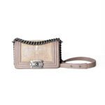 Chanel Boy Flap Bag – Taupe Leather & Stingray