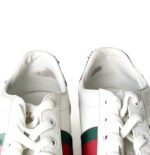 Gucci White Leather Ace Sneaker Bee – Size 38.5 - Image 3