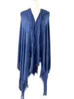 CH Carolina Herrera Navy Blue Monogram Shawl
