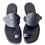 Hermès Hera Black Calfskin Leather Sandals – Size 37 - Image 3