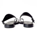 Hermès Hera Black Calfskin Leather Sandals – Size 37 - Image 4