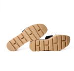 Hermès Black Calfskin & Cork Platform Eze 30 Wedge Sandals – Size 39 - Image 6