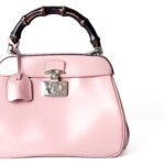 Gucci  Pink Patent Leather Bamboo Top Handle Bag - Image 2