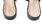 Christian Dior J'Adior Black Technical Canvas Slingback Flats – Size 37.5 - Image 3