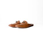 Hermès Gold Leather Oz Mule – Size 39.5