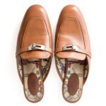 Hermès Gold Leather Oz Mule – Size 39.5 - Image 3
