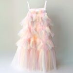 Angel's Face Rainbow Tulle Tutu Dress – Size 5–6 Years