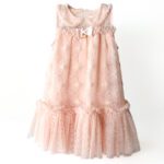 Angel’s Face Blush Pink Embroidered Party Dress – Size 5–6 years