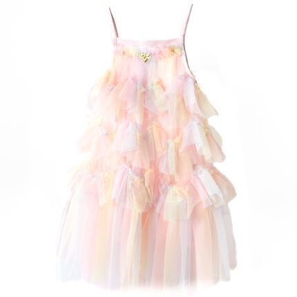 Angel’s Face Rainbow Tulle Tutu Dress 3–4 years