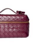 Bottega Veneta Intrecciato Small Vanity Case / Crossbody Bag – Burgundy Leather - Image 2