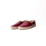 Chanel Classic Burgundy Patent Leather CC Espadrilles – Size 39