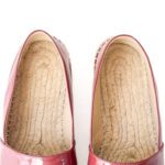 Chanel Classic Burgundy Patent Leather CC Espadrilles – Size 39 - Image 4